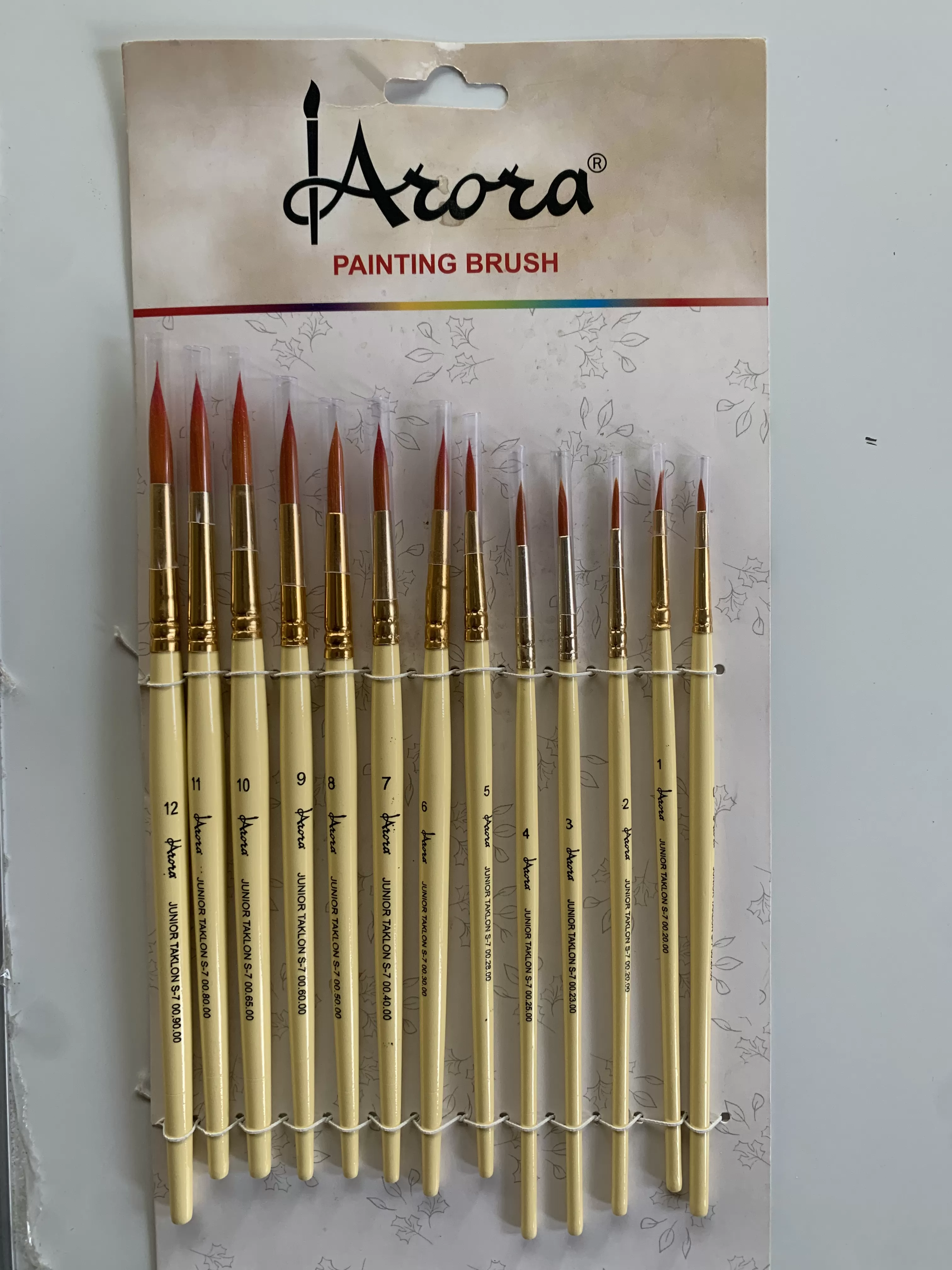 ARORA BRUSH ROUND SET OF 13  FOR  ‎WATER COLOUR , ACRYLIC