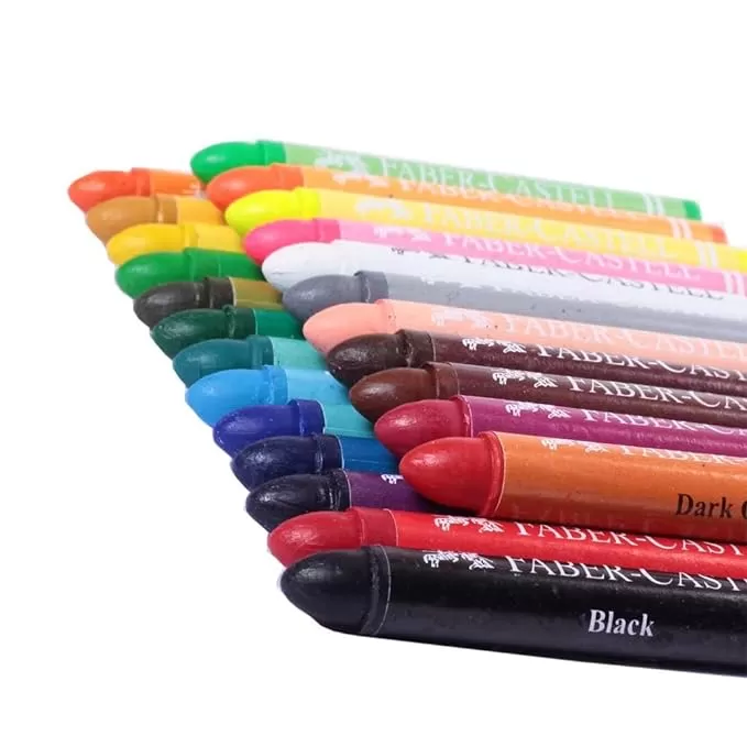 FABER CASTELL WAX CRAYON JUMBO 90MM