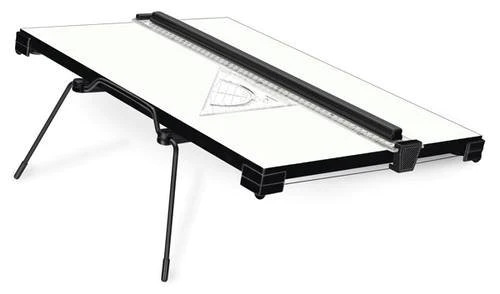 DRAWING & DRAFTING BOARD WITH PARALLEL MOTION RULER