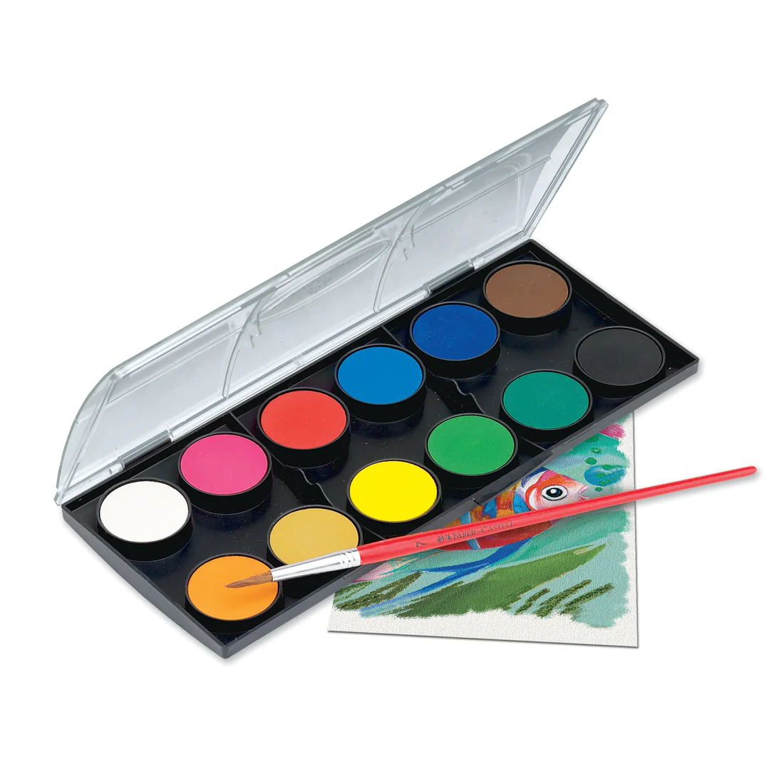 FABER CASTELL WATERCOLOR CAKES 12COL