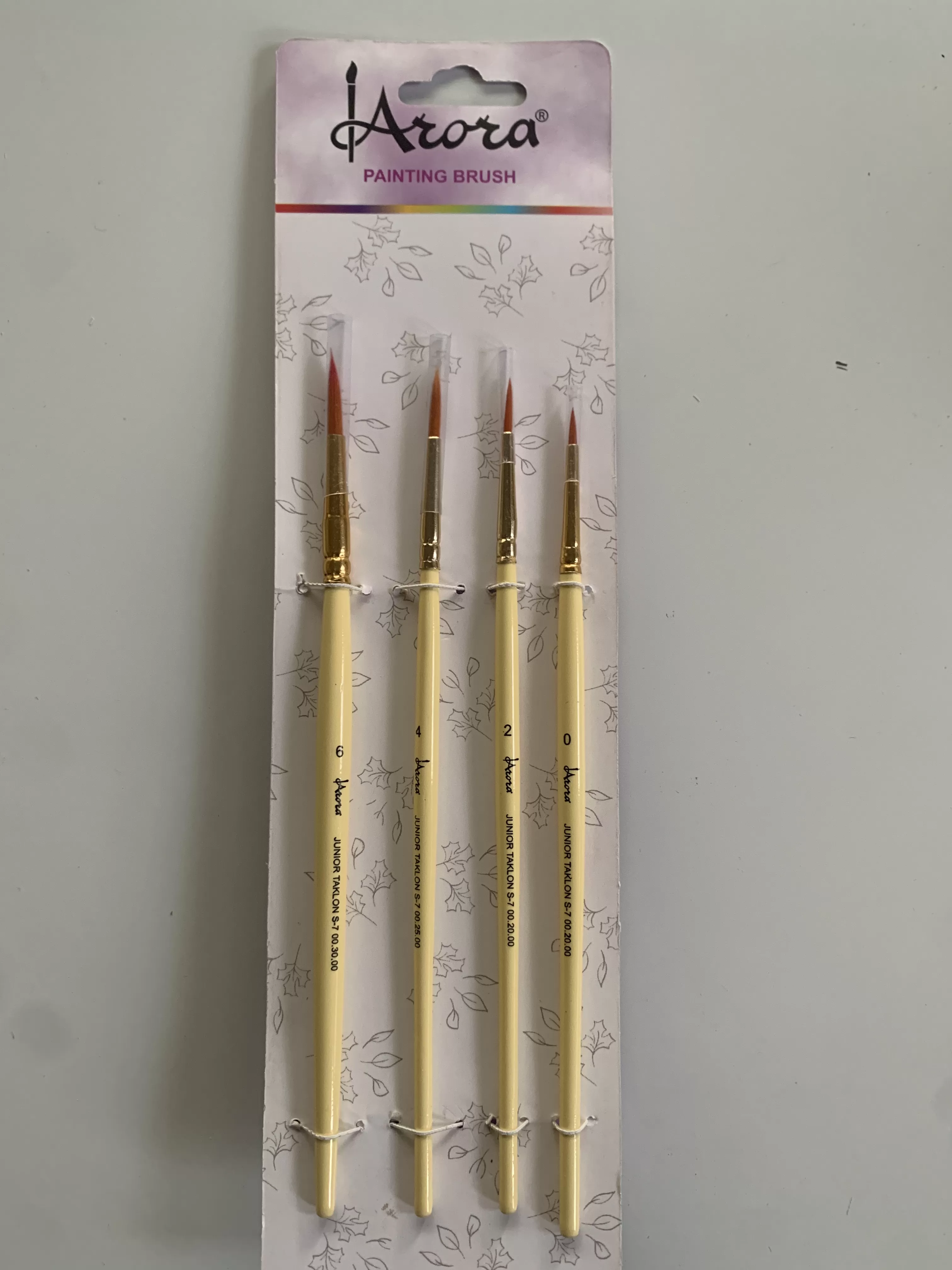 ARORA BRUSH ROUND SET OF 4  FOR  ‎WATER COLOUR , ACRYLIC