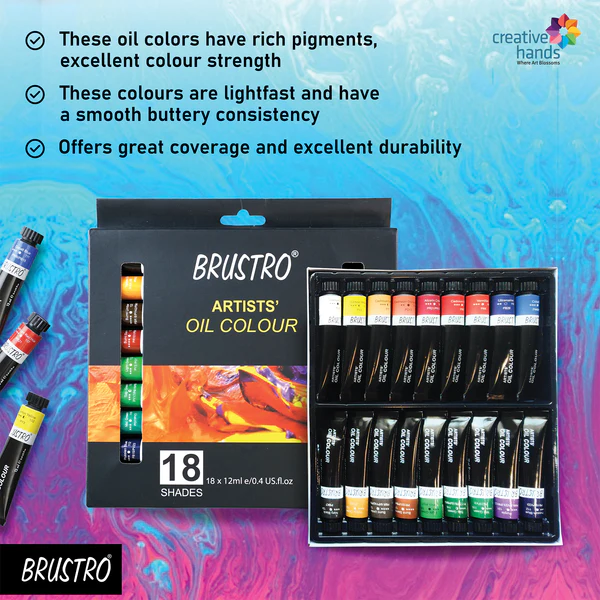 BRUSTRO ARTISTS’ OIL COLOUR SET