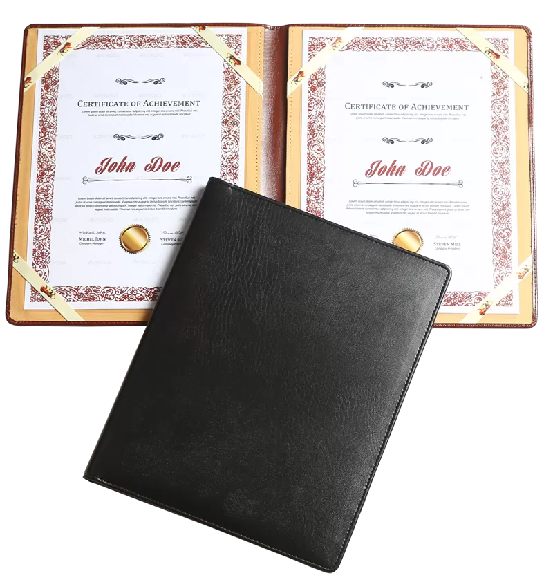 PS4U PORTRAIT DUAL SIDE 4 RIBBON A4 CERTIFICATE FOLDER  K-C5