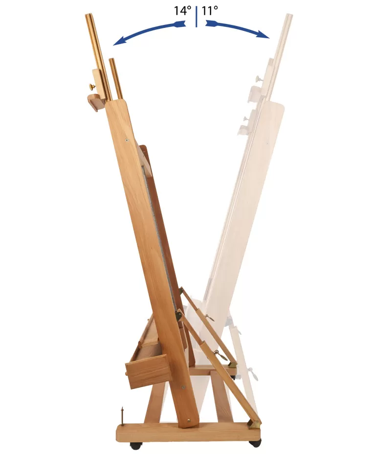 STUDIO EASEL DOUBLE MAST WITH CRANK