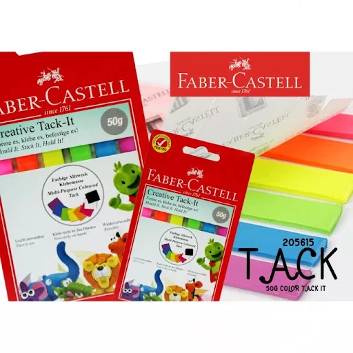 FABER CASTELL CREATIVE TACK IT 50 GRAMS(COLOUR)