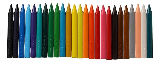 FABER CASTELL ERASABLE CRAYONS 70MM