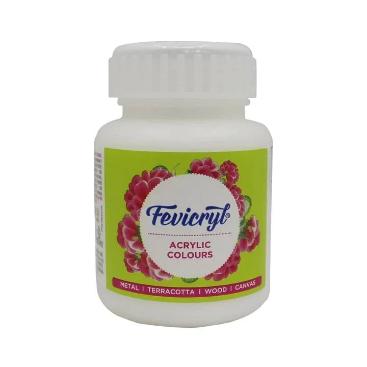 PIDILITE FEVICRYL ACRYLIC COLOUR (100ML) FOR ART AND CRAFT PAINT, CANVAS, WOOD, LEATHER, EARTHENWARE, METAL