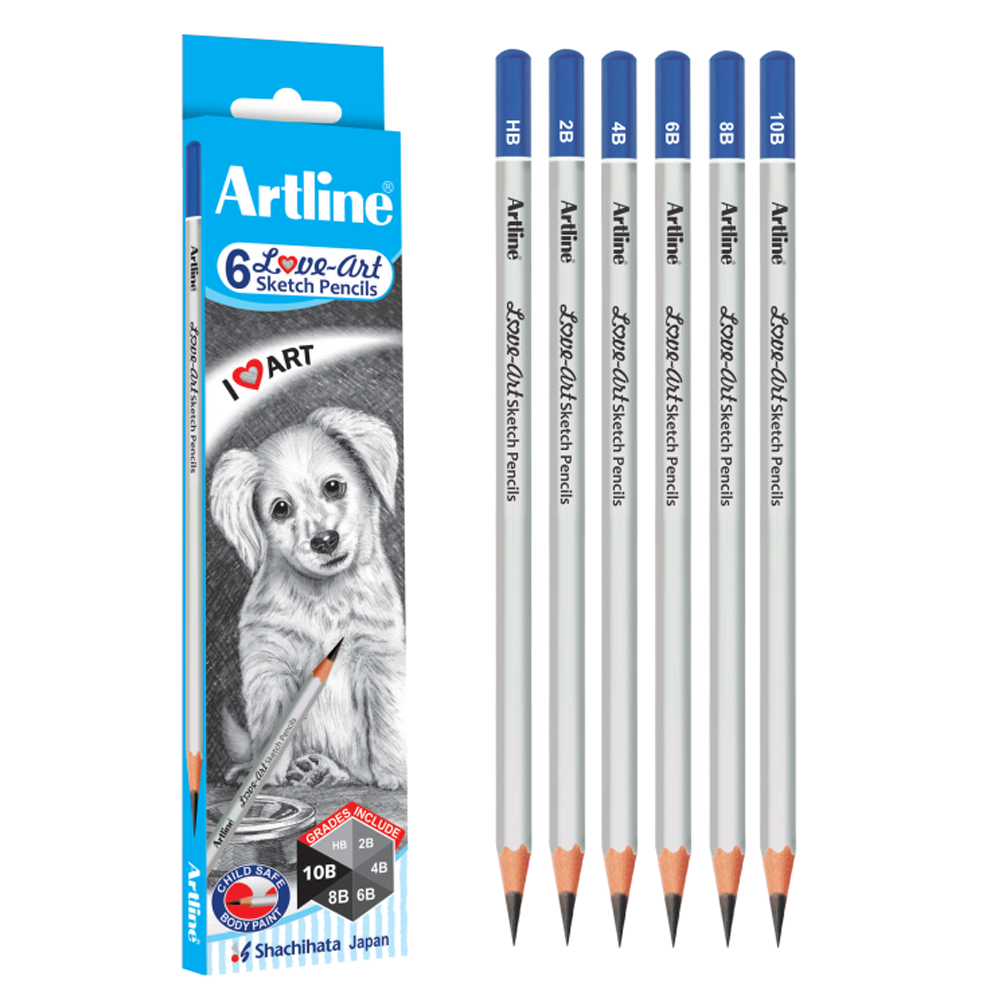 ARTLINE PENCIL SET (PACK OF 6)