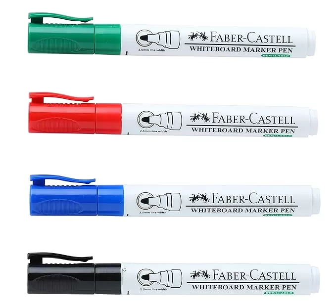 FABER CASTELL WHITEBOARD MARKER PEN SET OF 4