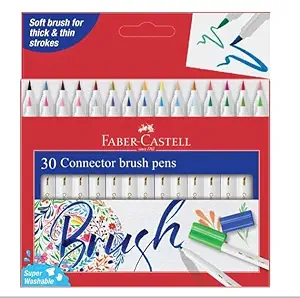 FABER CASTELL CONNECTOR BRUSH PENS  COL  SET