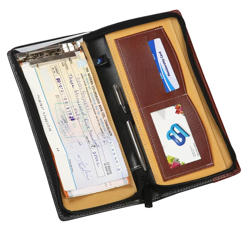 PS4U PREMIUM SERIES ZIP CHEQUE BOOK HOLDER  MF-C105