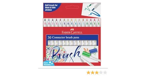 FABER CASTELL CONNECTOR BRUSH PENS  COL  SET