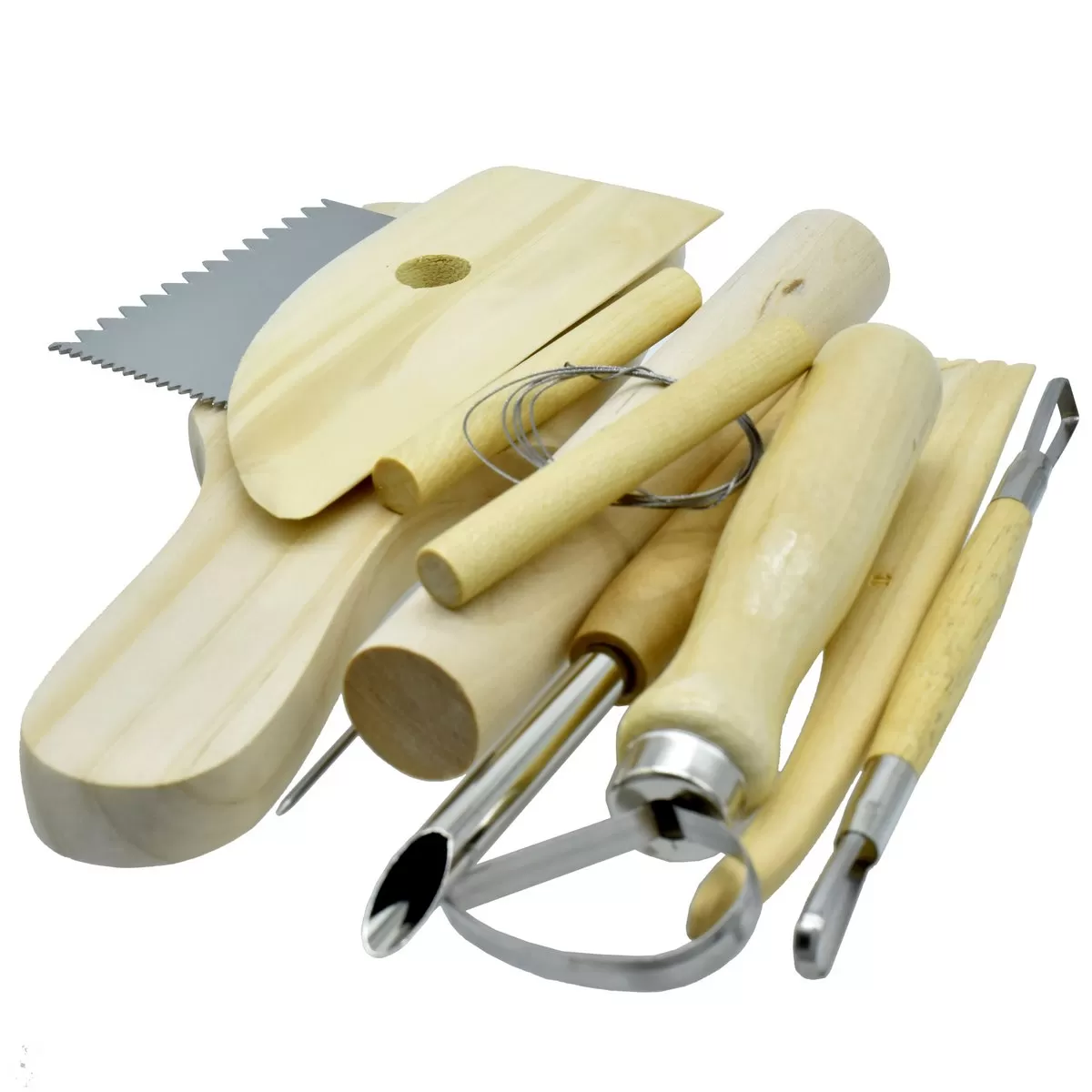 CRAFT ART TOOLS SET WOODEN 10PCS SET BIG