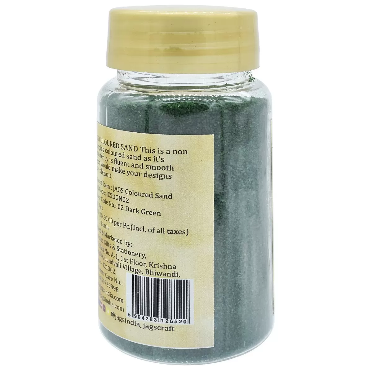 COLOURED SAND 160GMS DARK GREEN