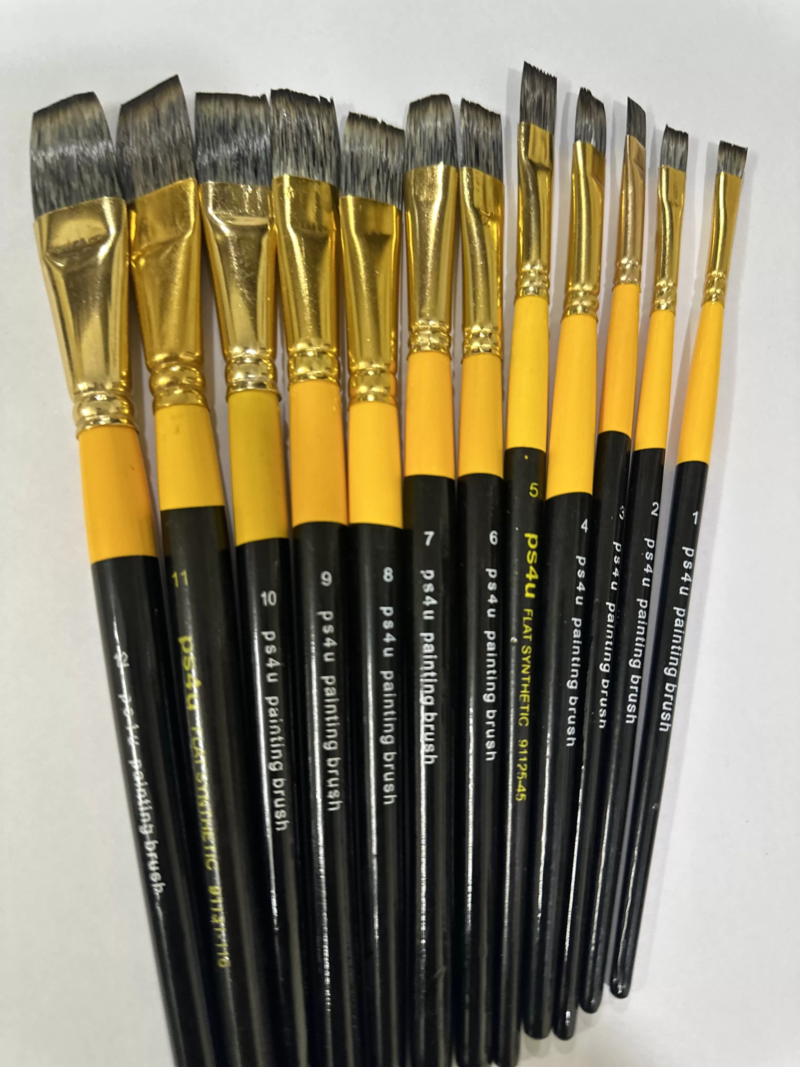 PS4U BRUSH FLAT ST-12 WITH SYNTHETIC HAIR FOR ‎WATER COLOUR , ACRYLIC