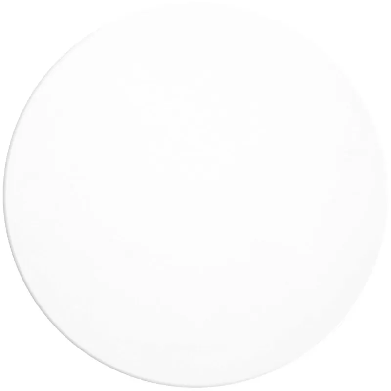 ROUND WHITE STRETCHED CANVAS