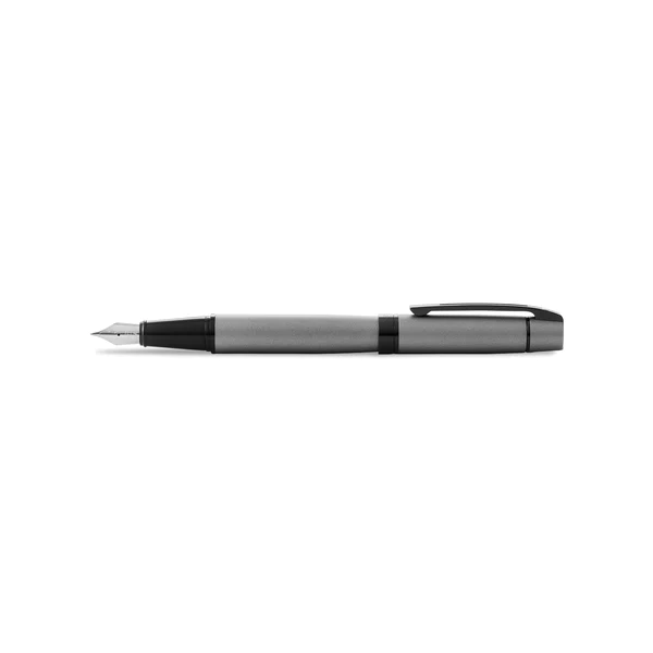 SHEAFFER® 300 MATTE GRAY FOUNTAIN PEN WITH BLACK TRIMS - MEDIUM