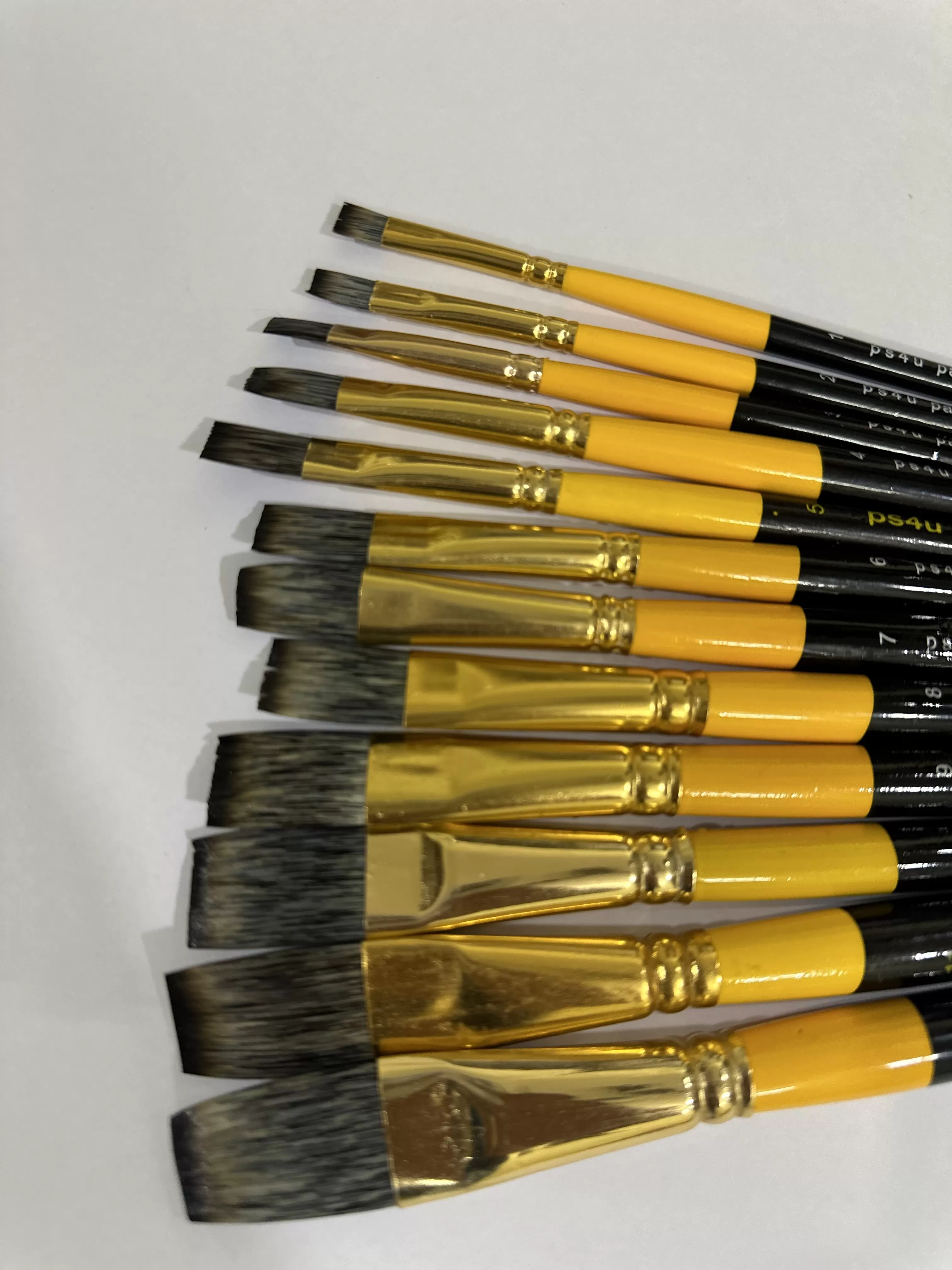 PS4U BRUSH FLAT ST-12 WITH SYNTHETIC HAIR FOR ‎WATER COLOUR , ACRYLIC