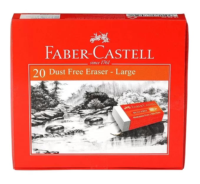 FABER CASTELL ERASERS DUSTFREE JUMBO