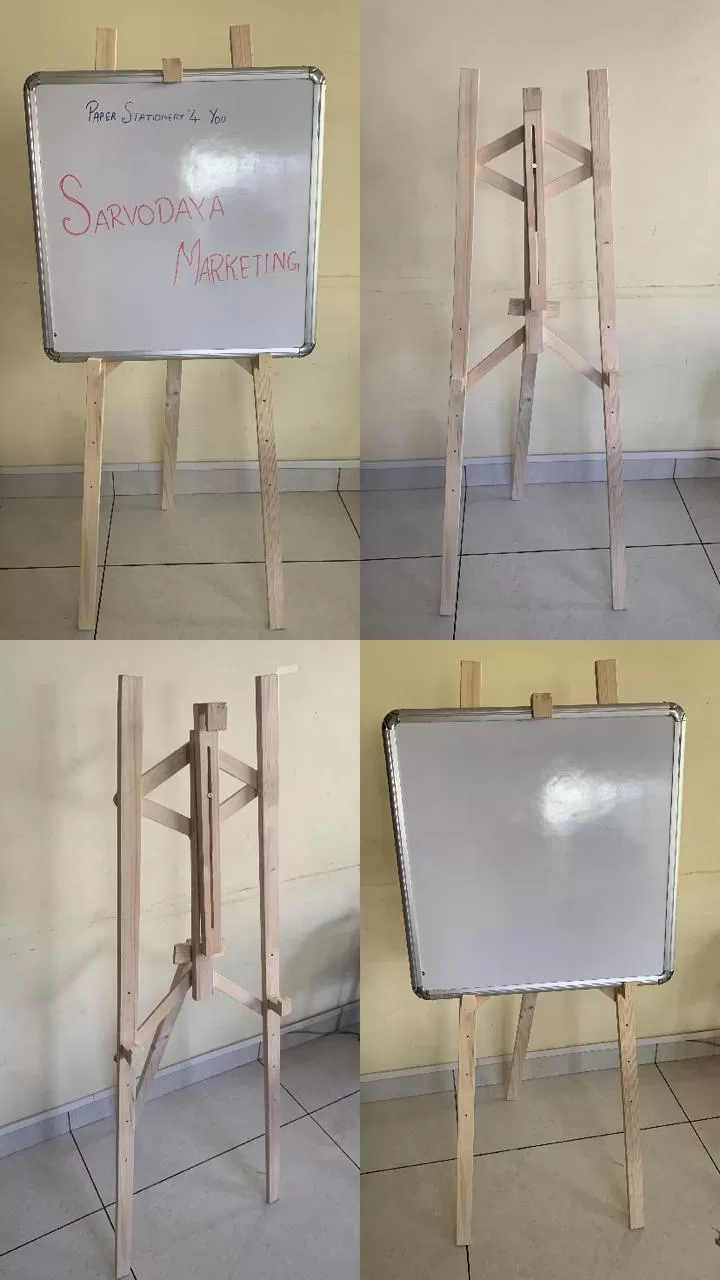 MULTI PURPOSE WOODEN EASEL  FOLDABLE BOX PACKED, FOR DISPLAY