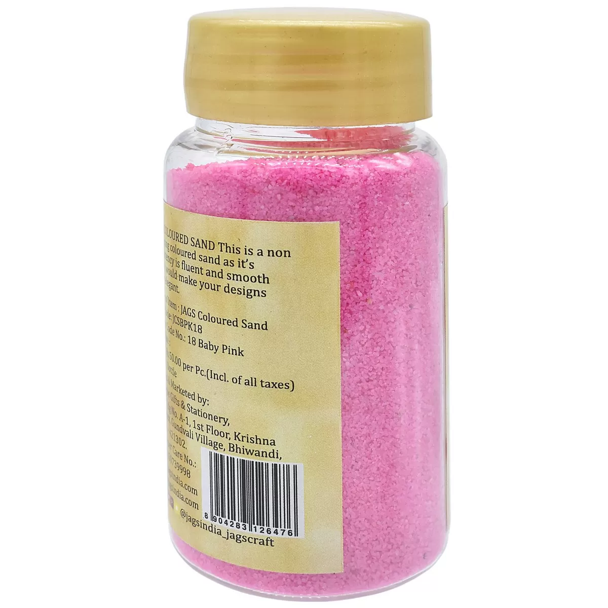 COLOURED SAND 160GMS BABY PINK