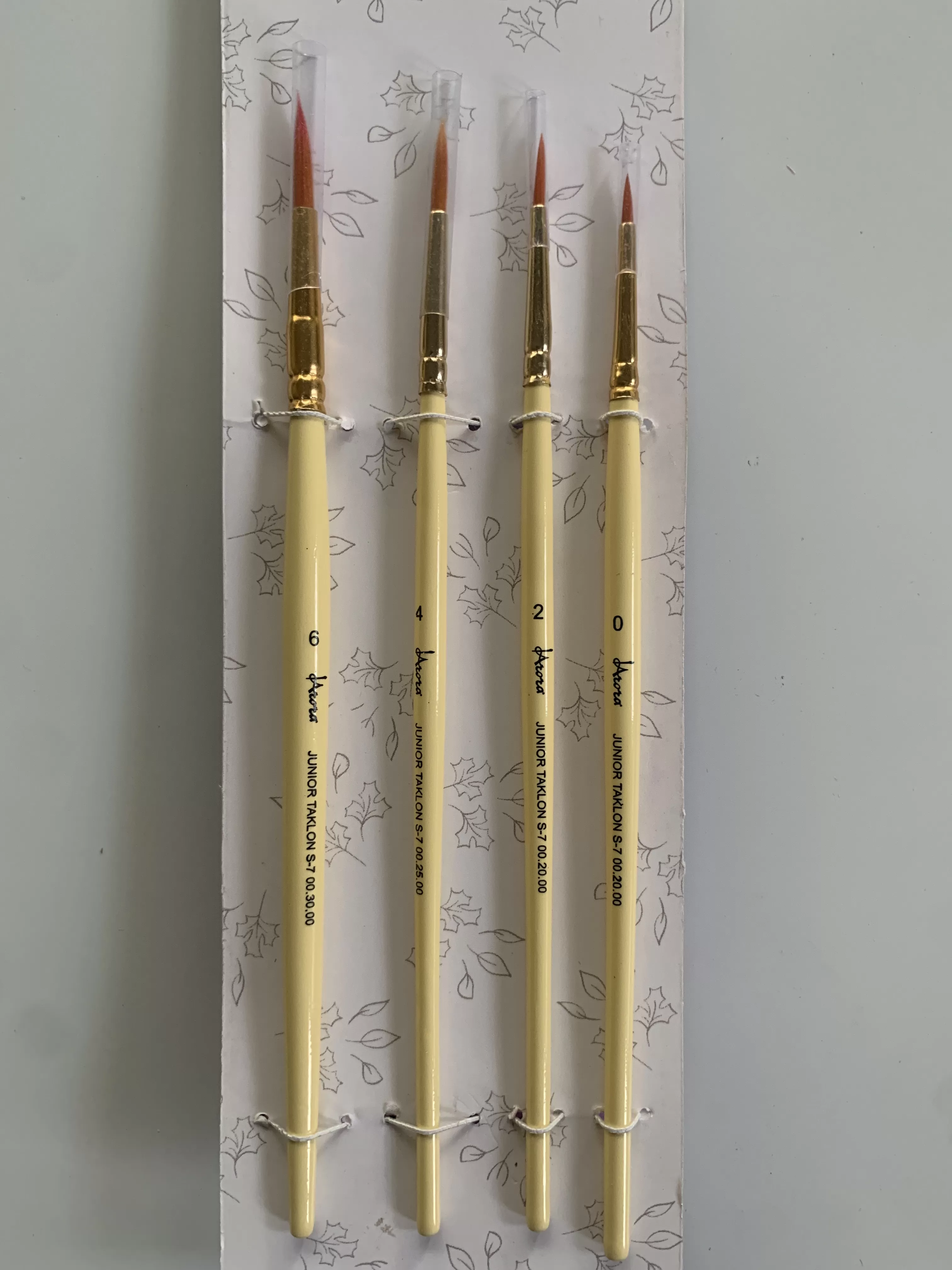 ARORA BRUSH ROUND SET OF 4  FOR  ‎WATER COLOUR , ACRYLIC