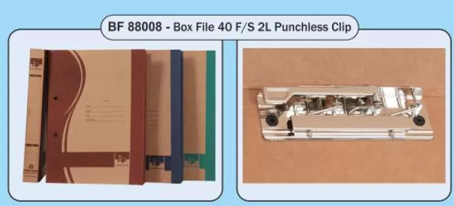 BROWNE COLOUR BOX FILE 40MM PUNCHLESS  2L FS