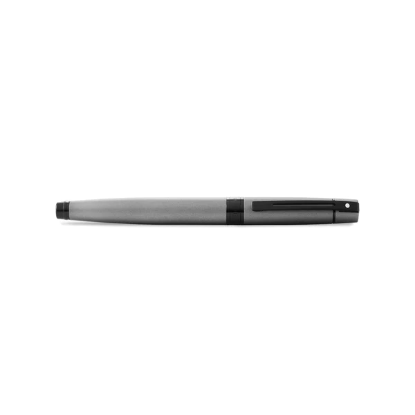 SHEAFFER® 300 MATTE GRAY FOUNTAIN PEN WITH BLACK TRIMS - MEDIUM