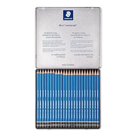 STAEDTLER LUNA WATER COLOUR PENCIL - PACK OF 24 METAL BOX