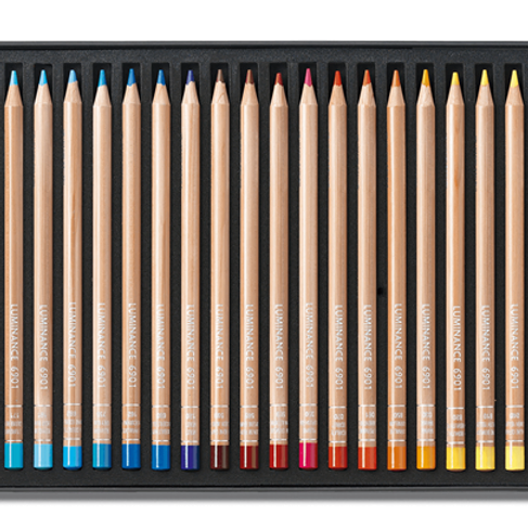 CARAN DACHE LUMINANCE COLOUR PENCIL 76 SHADES + 2 BLENDER PENCILS