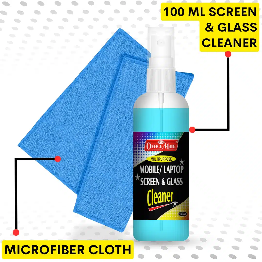 MULTIPURPOSE MOBILE/LAPTOP/GLASS SCREEN CLEANING KIT – PACK OF 1