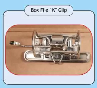 BROWNE COLOUR BOX FILE – ''K CLIP''