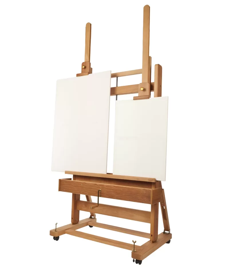 STUDIO EASEL DOUBLE MAST WITH CRANK