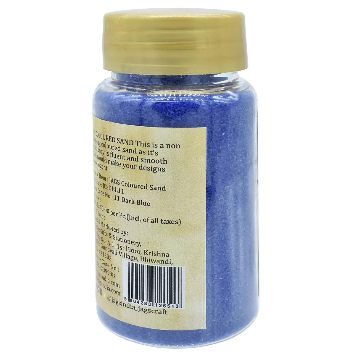 COLOURED SAND 160GMS DARK BLUE