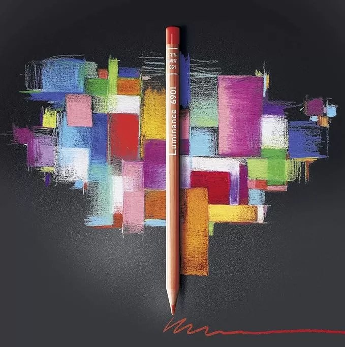 CARAN D'ACHE LUMINANCE ARTIST COLOUR PENCILS 40 SHADES ( EXCEPTIONAL LIGHTFASTNESS )