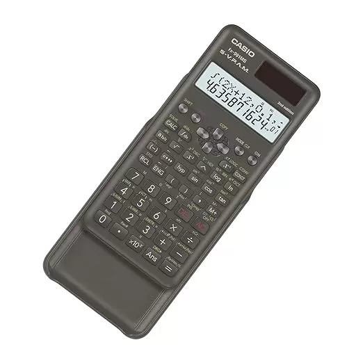 CASIO FX-991MS 2ND GEN NON-PROGRAMMABLE SCIENTIFIC CALCULATOR, 401 FUNCTIONS AND 2-LINE DISPLAY, BLACK