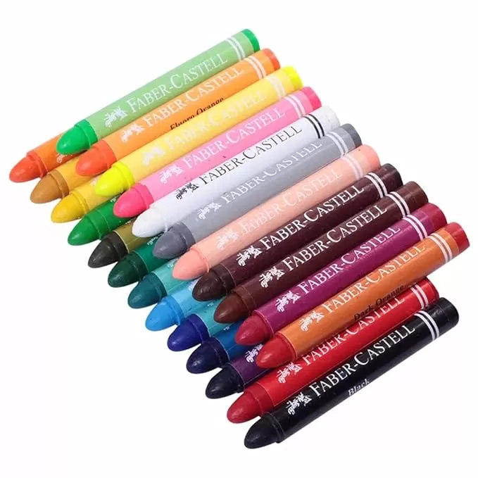 FABER CASTELL WAX CRAYON JUMBO 90MM