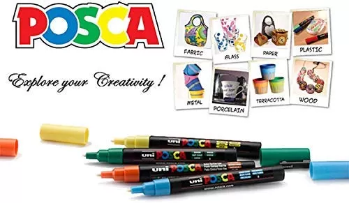 POSCA UNI-BALL BULLET SHAPED PAINT MARKER PEN