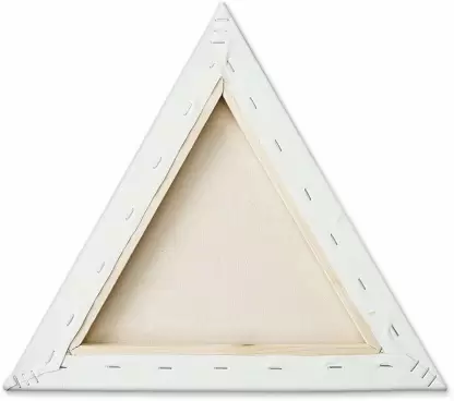 STRETCHED SHAPED CANVAS TRIANGLE