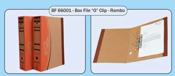 BROWNE COLOUR BOX FILE - ''O CLIP''