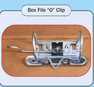 BROWNE COLOUR BOX FILE - ''O CLIP''